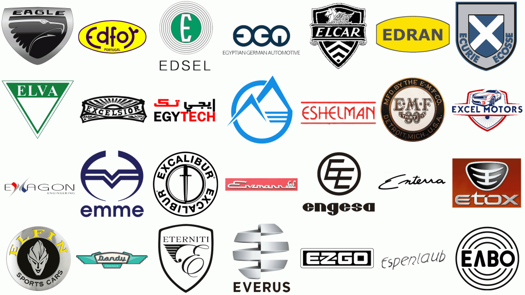 marques de voitures en e