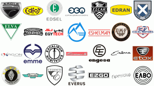 marques de voitures en e