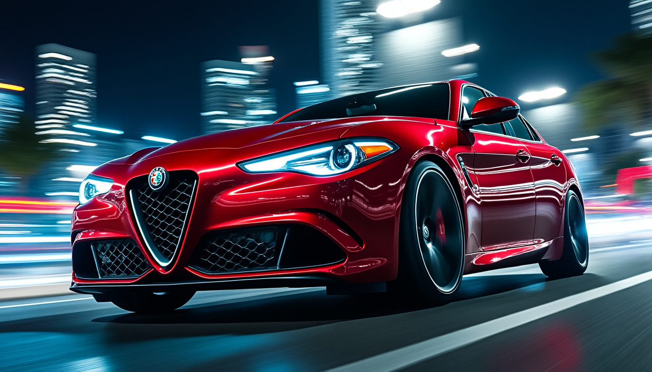 découvrez l'alfa romeo giulia quadrifoglio dans le film 6 underground, alliant performance exceptionnelle et design élégant pour une expérience de conduite inoubliable.